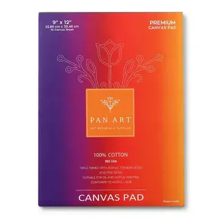 Pan Art Premium Canvas verfblok 22x30cm - 10p -