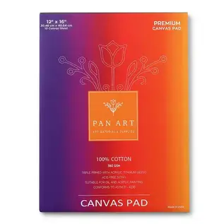 Pan Art Premium Canvas verfblok 30x40cm - 10p -