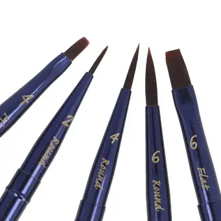 Pan Art Penselenset houten box nr.4-8 - aquarel-acryl -