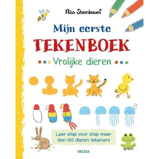 Mijn eerste tekenboek Vrolijke dieren (vanaf 4 jaar) Leer stap voor stap meer dan 100 dieren tekenen!
