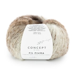 FIL PIUMA 301 - Bruin-Ecru bad 92172A