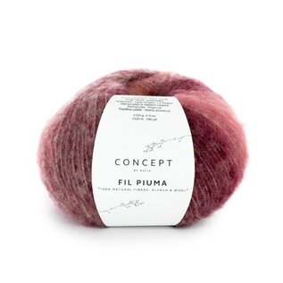 FIL PIUMA 304 - Bordeauxrood-Oranje bad 91637A