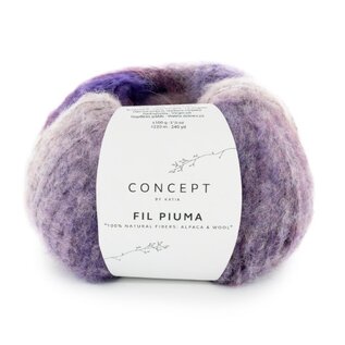FIL PIUMA 303 - Paars-Kauwgom roze bad 91635A