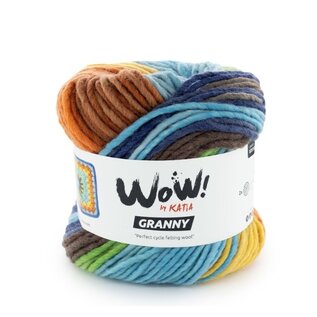 WOW GRANNY 501 - Blauw-Roest bruin-Oker-Groen bad 92063