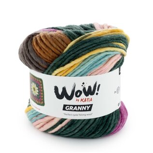 WOW GRANNY 500 -  Groen-Oker-Camel-Kauwgom roze bad 92062