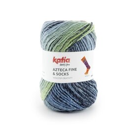 AZTECA FINE SOCKS & MORE 30 - Groen-Blauw-Donker blauw bad 89891