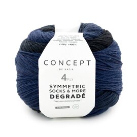 SYMMETRIC SOCKS & MORE - DEGRADÉ 52 - Jeans-Zwart bad 92157