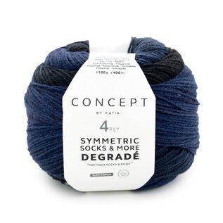 SYMMETRIC SOCKS & MORE - DEGRADÉ 52 - Jeans-Zwart bad 92157
