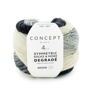 SYMMETRIC SOCKS & MORE - DEGRADÉ 50 - Wit-Zwart bad 92155