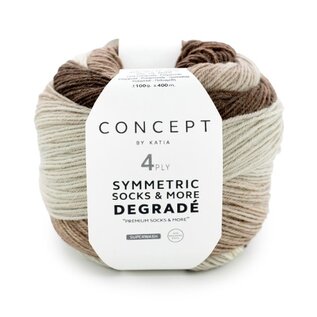 SYMMETRIC SOCKS & MORE - DEGRADÉ 51 - Beige-Bruin bad 92156