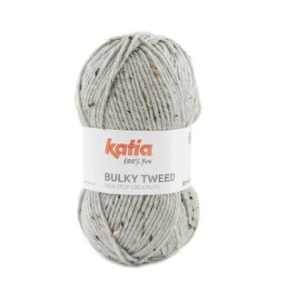 BULKY TWEED 201 - Licht grijs bad 88955