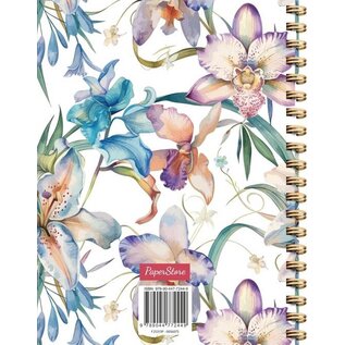 Orchids spiraalboek groot (lijnen) / Orchids notebook Carnet à spirale (ligné)