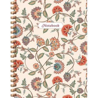 Vintage Florals spiraalboek groot (lijnen) / Vintage Florals notebook Carnet à spirale (ligné)