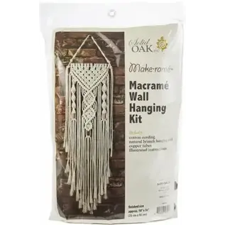 Macramé Kit Dubbele Spiralen Muurhanger 25x92 cm