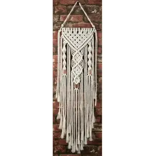 Macramé Kit Dubbele Spiralen Muurhanger 25x92 cm