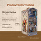 3D Modelbouwpakket - DIY Book Nook, Monster Carnival 10,7×18,2×28,3 cm