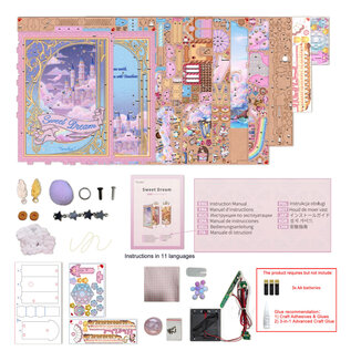 DIY Book Nook, Sweet Dream 10,5×18,7×28,4cm