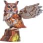 MakeBug, 3D Modelbouwpakket, Sky Echo, Great Horned Owl 11x19x14cm