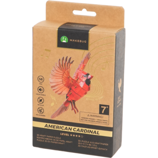 MakeBug, 3D Modelbouwpakket, Sky Echo, American Cardinal 9x20x28cm