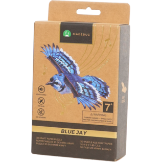 MakeBug, 3D Modelbouwpakket, Sky Echo, Blue Jay 17x10x22cm
