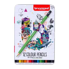 Bruynzeel Kleurpotloden blik | 12 kleuren