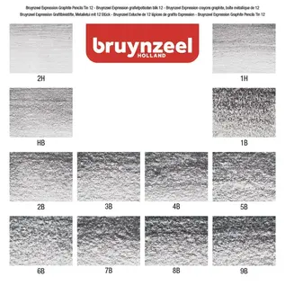 Bruynzeel Expression grafietpotloden blik 12