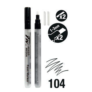 Paint Markers, Mixed Media, 1-3mm, 2st.