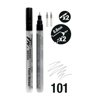 Paint Markers, Mixed Media, 0.8mm, 2st.