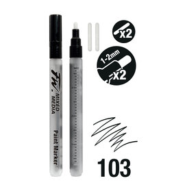 Paint Markers, Mixed Media, 1-2mm, 2st.
