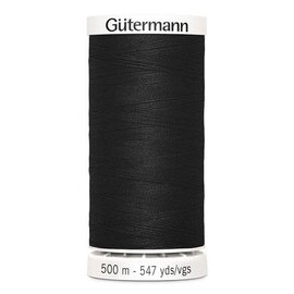 Gütermann Polyester allesnaaigaren 500 meter dikte 100 - Kleur 000