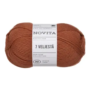 7 VELJESTA - 7 BROTHERS 182 Rood-Oranje bad 9059 - 100gr.