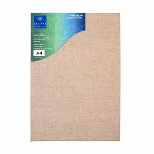 Pan Art Canvas paneel linnen A4 formaat - beige -