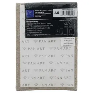 Pan Art Canvas paneel linnen A6 formaat - beige -