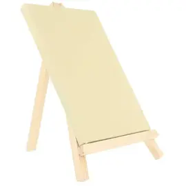 Pan Art Tafelezel en canvas 12x17cm combi-set olijf