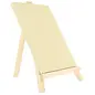 Pan Art Tafelezel en canvas 12x17cm combi-set olijf
