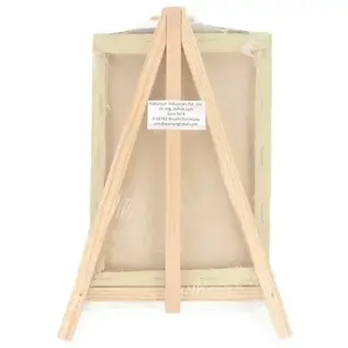 Pan Art Tafelezel en canvas 12x17cm combi-set olijf