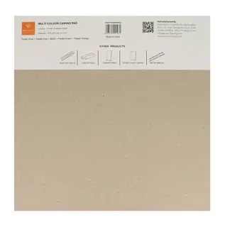 Pan Art Canvas verfblok multikleur 30x30cm - 10 vellen