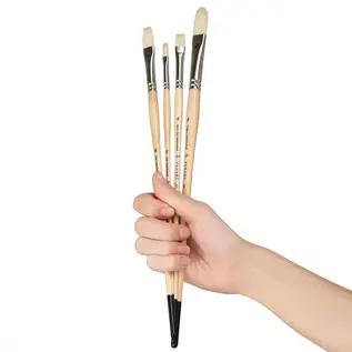 Pan Art Penselenset nat. haar nr. 2-8 - olie -