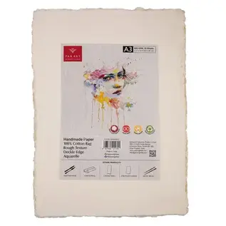 Pan Art Deckle-edge papier ruw 30x42cm aquarel - 10 vellen