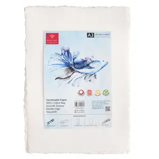Pan Art Deckle-edge papier egaal 30x42cm aquarel 1000gr. - 10 vellen