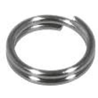 Edelstaal splijtring, 8 mm ø, 20 stuks, platina