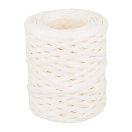 Wit raffia garen 100 gr