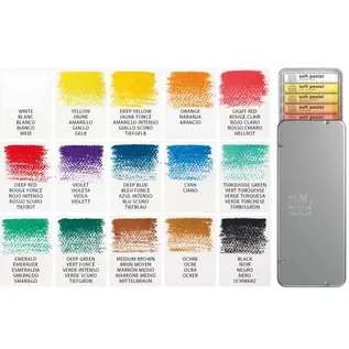 Winsor & newton - Soft Pastel Box 15x Sticks