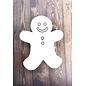 Houten vorm Gingerbread man 16x13cm