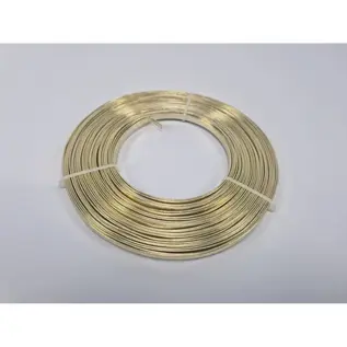 ALUMINIUMDRAAD FLAT 5MMX10MX1MM GOUD
