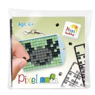 Pixel Medaillion startset - Axolotl - grijs