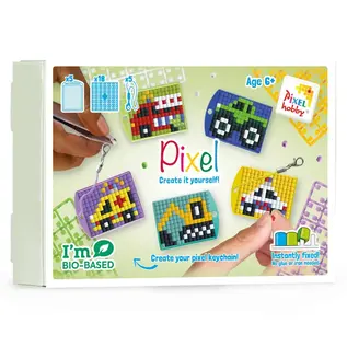 Pixel -Thema doos sleutelhanger - Snacks -
