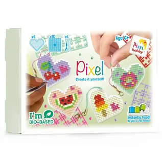Pixel -Thema doos sleutelhanger - Snacks -