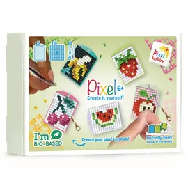 Pixel -Thema doos sleutelhanger - Fruit -