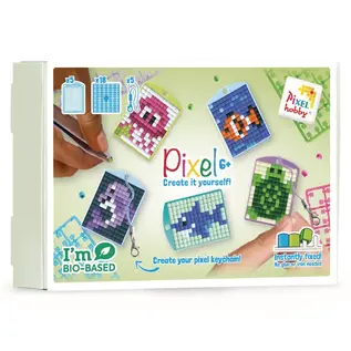 Pixel -Thema doos sleutelhanger - Zeedieren -